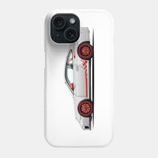 White and Red GT Phone Case