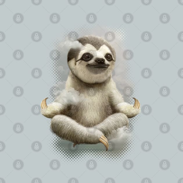 sloth meditate by ADAMLAWLESS