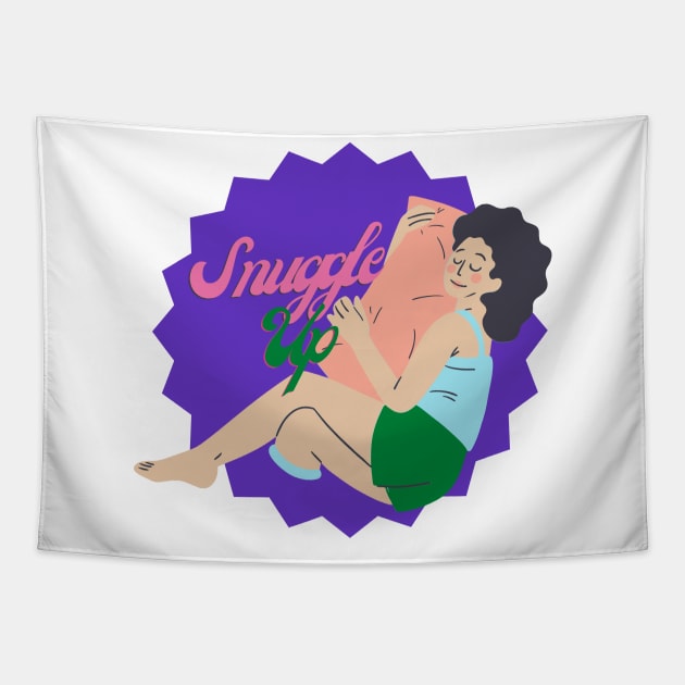 Snuggle Up Ver 2 Tapestry by Sleepy Time Tales