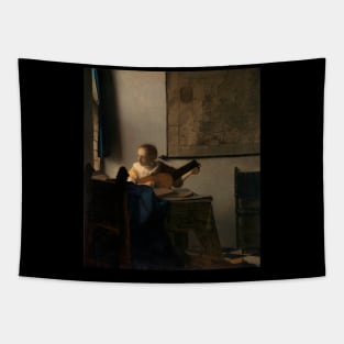 Young Woman with a Lute (ca.1662–1663) by Johannes Vermeer. Tapestry