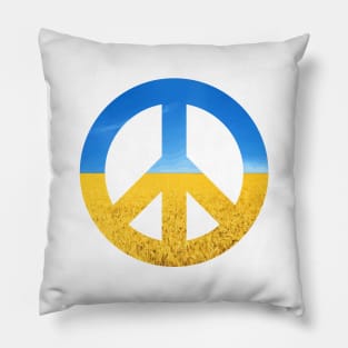 NO WAR. PEACE FOR UKRAINE. No war in Ukraine. Pacifica. Pray for Ukraine. The sign of pacifica. Pillow