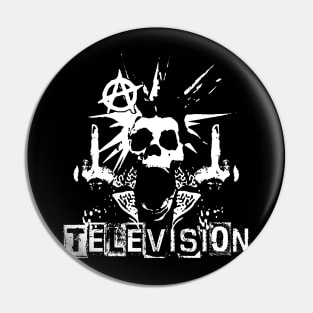 television skeleton punk Pin