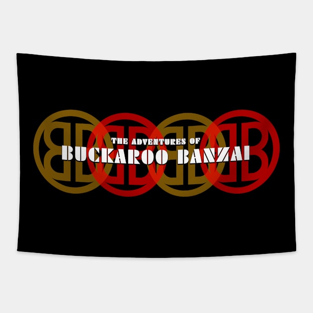 Buckaroo Banzai - Interlocking Logos Tapestry by BigOrangeShirtShop