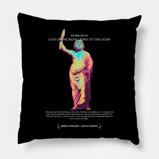 Zeus, God of Thunder, King of The Gods - Greek Myth #001 Pillow