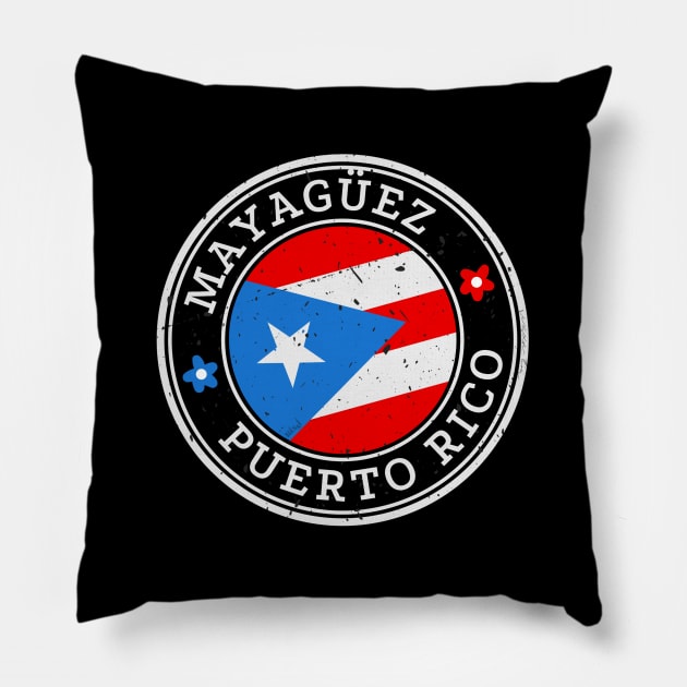 Mayagüez Puerto Rico Puerto Rican Pride Flag Pillow by hudoshians and rixxi