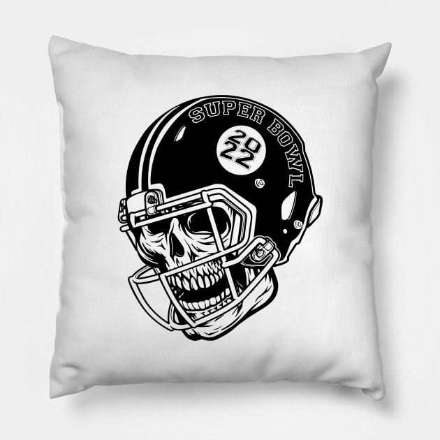 American Super Bowl 2022 Football Pillow by SublimeDesign