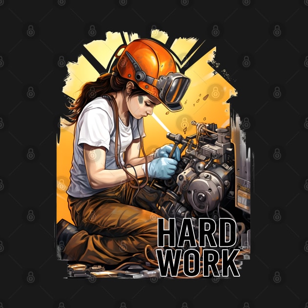 Girl hard work by wahyuart21