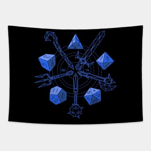 Dungeons & Dragons - Choose Your Blue Weapon Tapestry