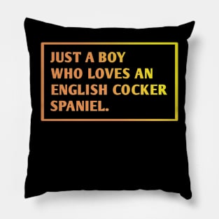 English cocker Spaniel Pillow