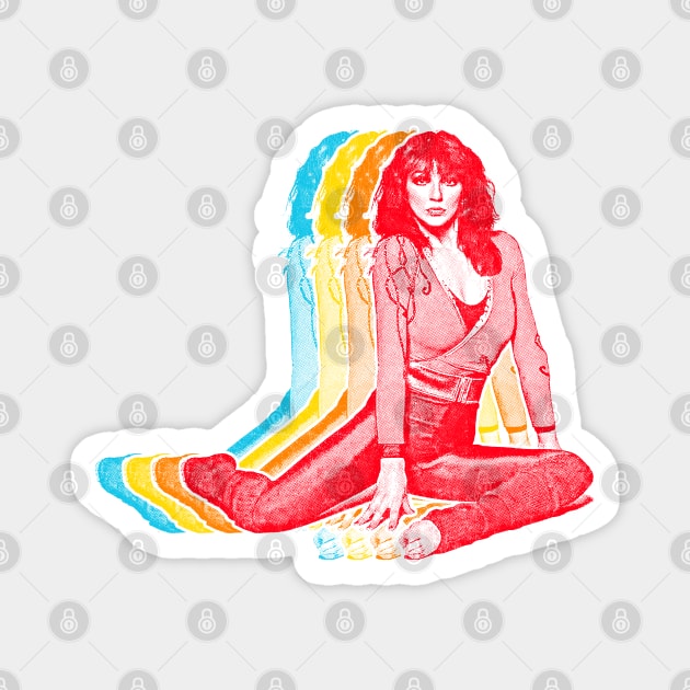 Kate Bush / Retro Rainbow Aesthetic Design Magnet by DankFutura