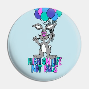 High On Life (Full Color) - Retro Styled Design Pin