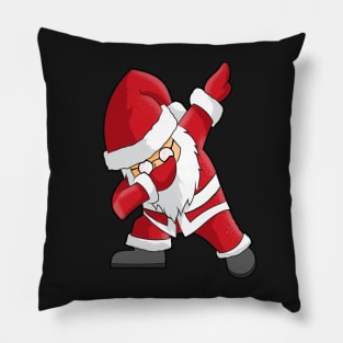 Dabbing Santa graphic - Funny Dab Santa Claus Christmas Tee Pillow