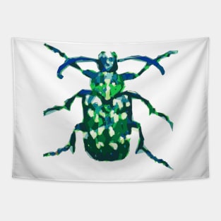 Emerald Tropical Beetle Tapestry