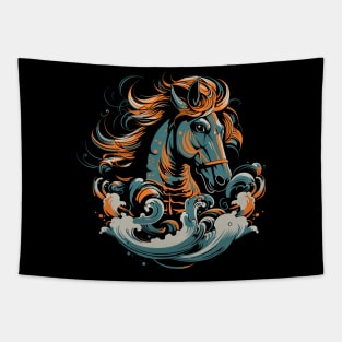 Horse and Wave Tapestry