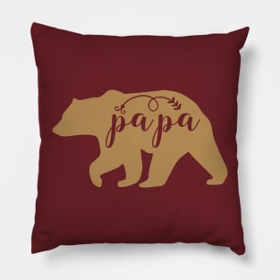 Papa bear , gift for dad , father day gift Pillow