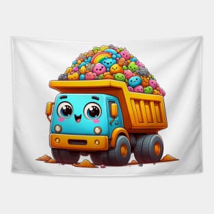 Cute Dump Truck Tapestry