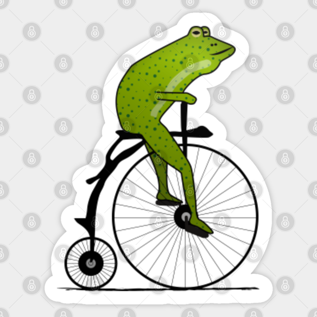 frog on bike