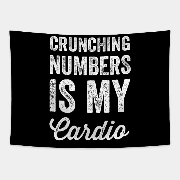 Crunching numbers is my cardio Tapestry by captainmood