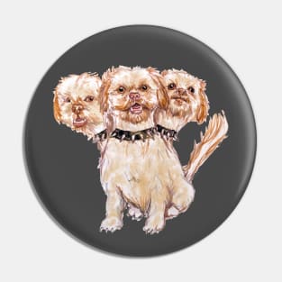 Cerberus the Shih Tzu of "Aphrodite's Love Myths" Pin