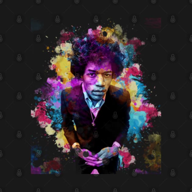 Discover Jimi Hendrix ~ Watercolor Illustration - Jimi Hendrix Art - T-Shirt