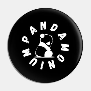 Pandamonium Funny Gift for Gothic Panda Lovers Pandemonium Pin