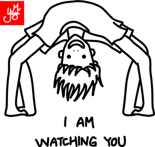 I AM WATCHING YOU (YOGA) Magnet