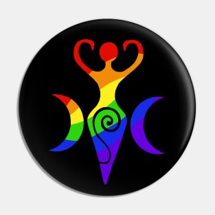 Rainbow Goddess Pin