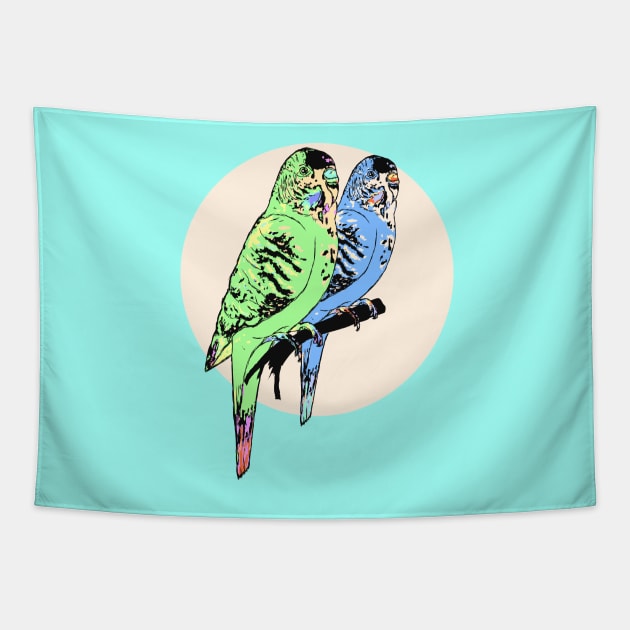 Budgie Tapestry by Brieana