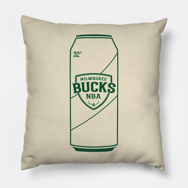 Milwaukee Best Bucks Pillow by monitormonkey