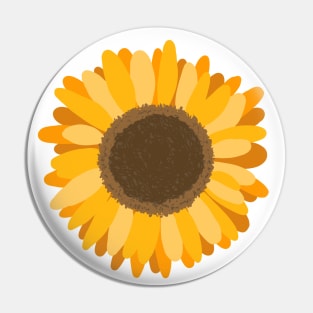 Yellow sunflower Pin