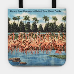 Hialeah Park, Miami, Florida postcard Tote