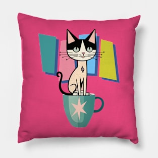 Cats and Coffee Pillow