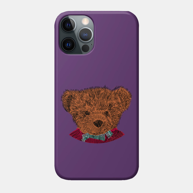 Teddy Sketch Vintage Style - Vintage - Phone Case