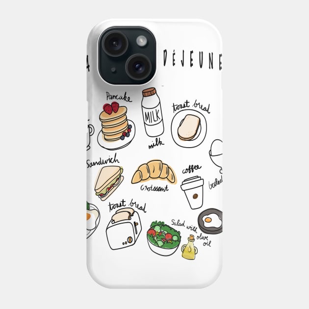 Cute Graphic Breakfast Club Phone Case by thecolddots