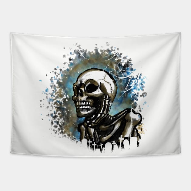 Skullduggery Tapestry by i4ni Studio