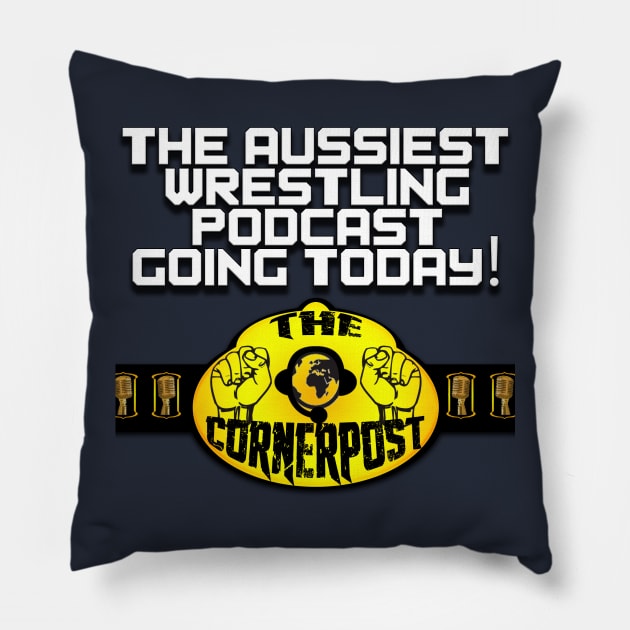 The Cornerpost Podcast Pillow by BoomStickClub