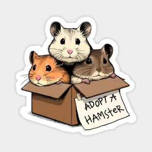 Adopt a Hamster Magnet