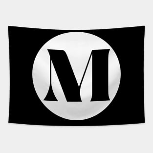 M (Letter Initial Monogram) Tapestry