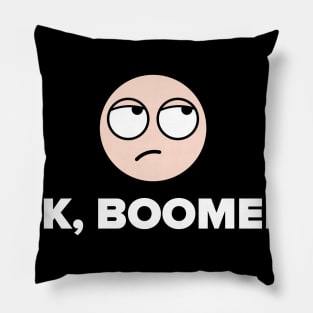 OK Boomer graphic Pillow