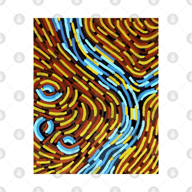 Aboriginal Art - The River by hogartharts