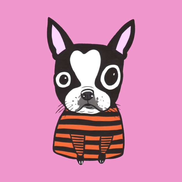 Boston Terrier Stripes by turddemon