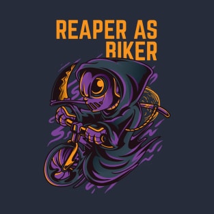 Reaper as Biker T-Shirt
