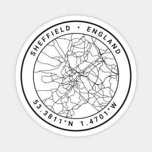 Sheffield Map Magnet