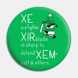 Pronoun Fighter, Xe Pin