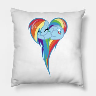 Heart Of Rainbow Dash Pillow