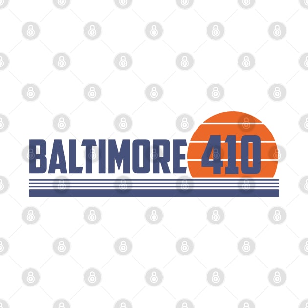 410 Baltimore Maryland Area Code by Eureka Shirts