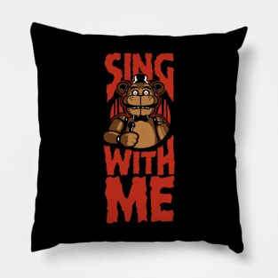 Sing with Me (Over Black) Pillow