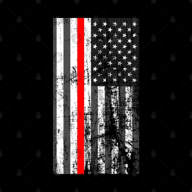 USA Thin Red Line Flag by ArtedPool