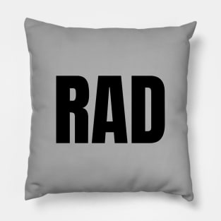 RAD black Pillow