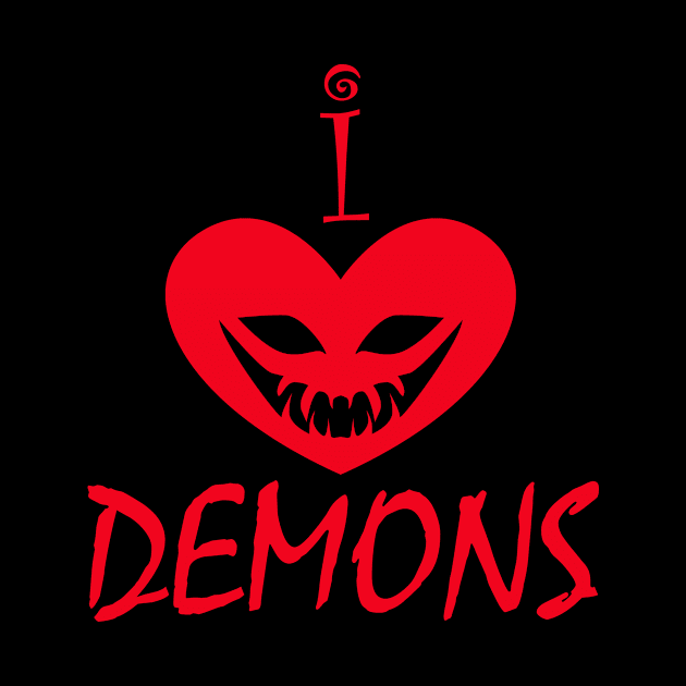 I Heart Demons by Wickedcartoons